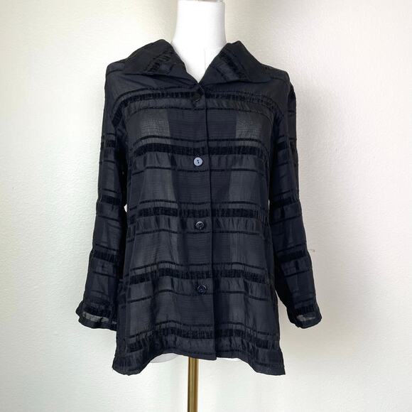 Womens Top Sz S Whimsigoth Velvet Burnout Sheer Whimsigoth Dark Fairy Witchy - Picture 7 of 11